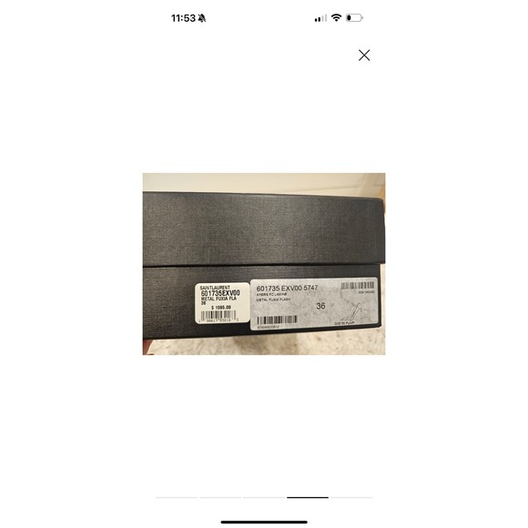 Saint Laurent Zoe 85 Pumps – Metallic Fuchsia Ayers Snakeskin –‎ Size 36/ US 6 - Picture 8 of 9